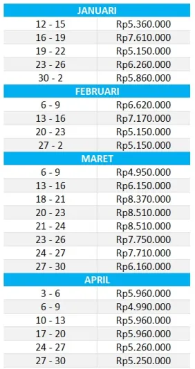 Asia Tenggara Paket Tour Thailand (Bangkok Pattaya) ~dl/2025/12/17/bangkok pattaya