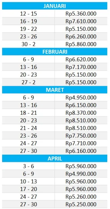 Asia Tenggara Paket Tour Thailand (Bangkok Pattaya) ~dl/2025/12/17/bangkok pattaya