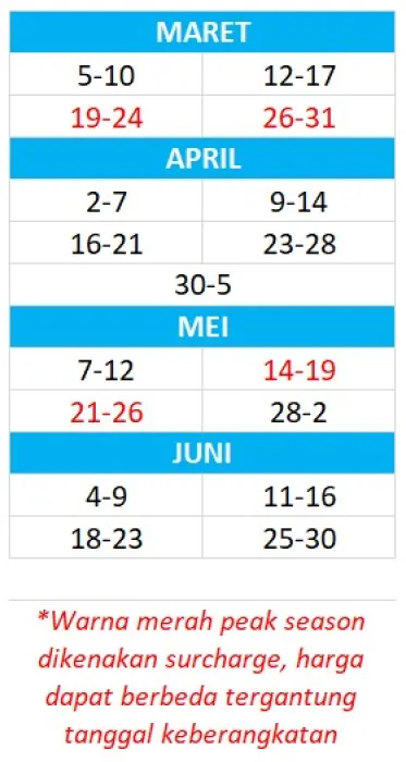 Korea - Jepang - China Paket Tour Hainan - China 6 Days ~dl/2026/2/17/super deal hainan
