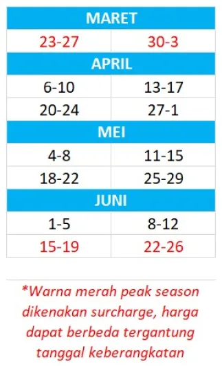 Korea - Jepang - China Paket Tour Hainan - China 5 Days ~dl/2026/3/11/best deal