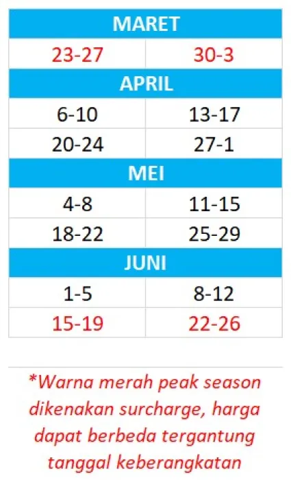 Korea - Jepang - China Paket Tour Hainan - China 5 Days ~dl/2026/3/11/best deal